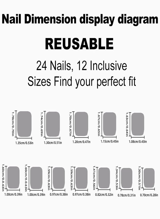 KKUUOO Square Press on Nails Short Nude Color Acrylic With Solid Design Full Cover False Glossy Glue on Cute Stick on for Women DIY Manicure - Image 5